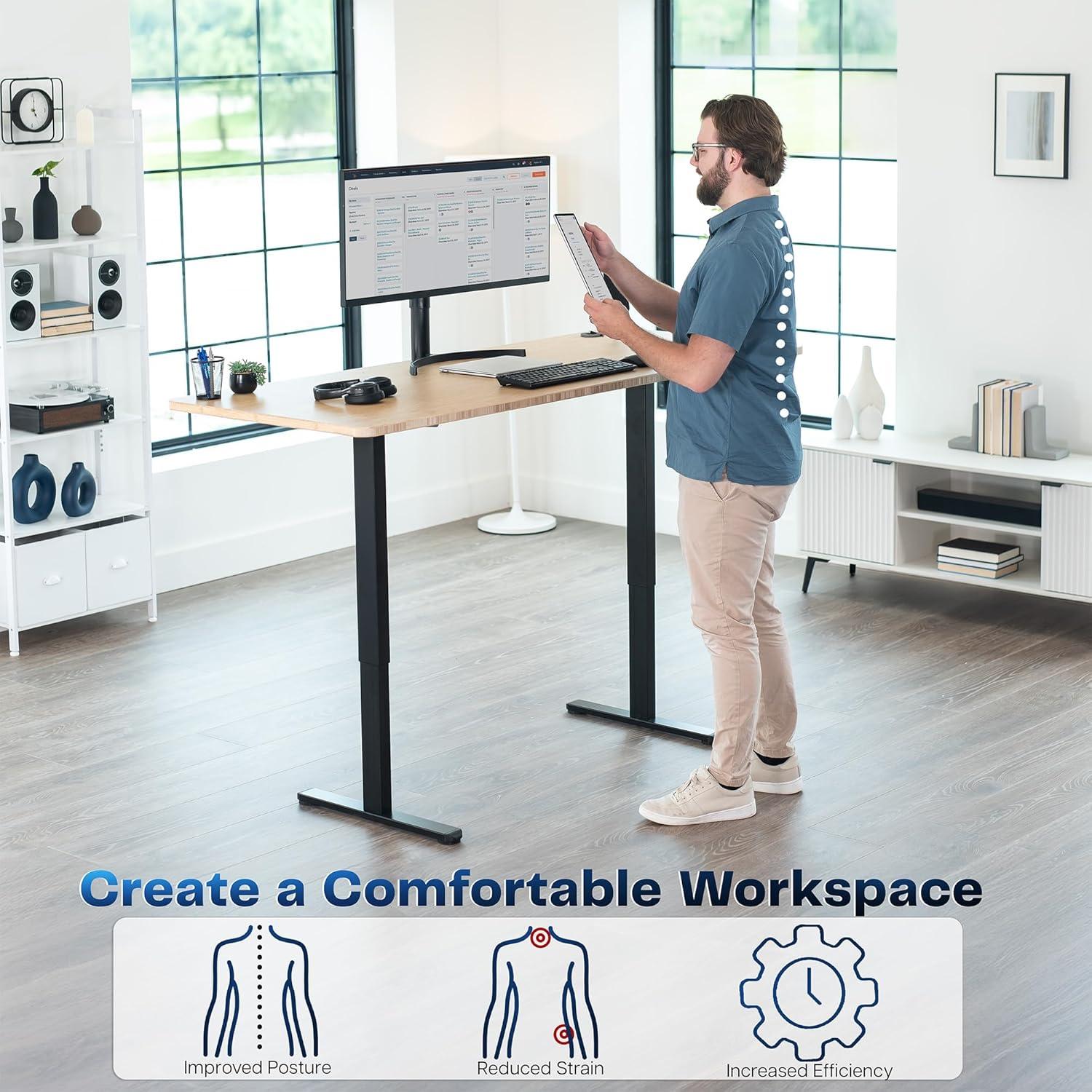 Vivo VIVO Electric Dual Motor Standing Desk Frame, E-200 Series
