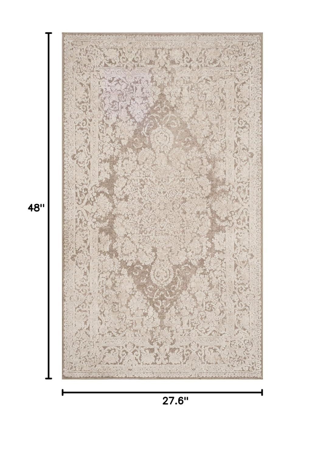 Reflection RFT664 Power Loomed Accent Rug - Beige/Cream - 2'3"x4' - Safavieh.