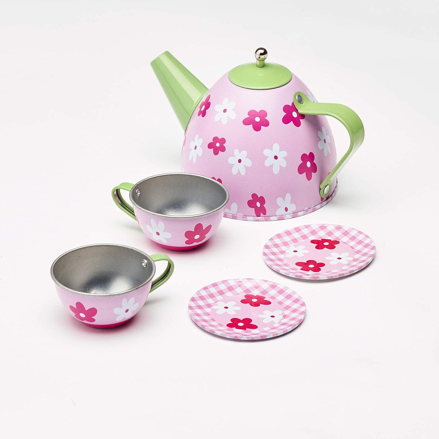 Badger Basket Tea Time Doll Table and Chair Set with Accessories