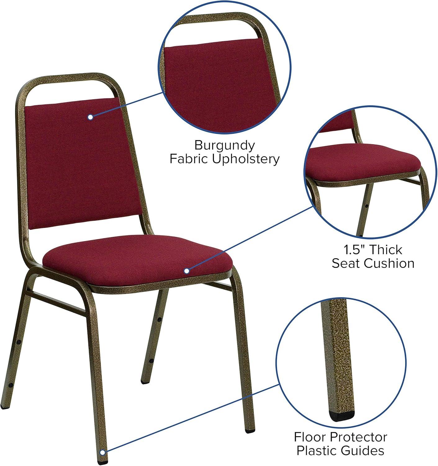 Amaya Trapezoidal Back Stacking Banquet Chair with 1.5" Thick Seat