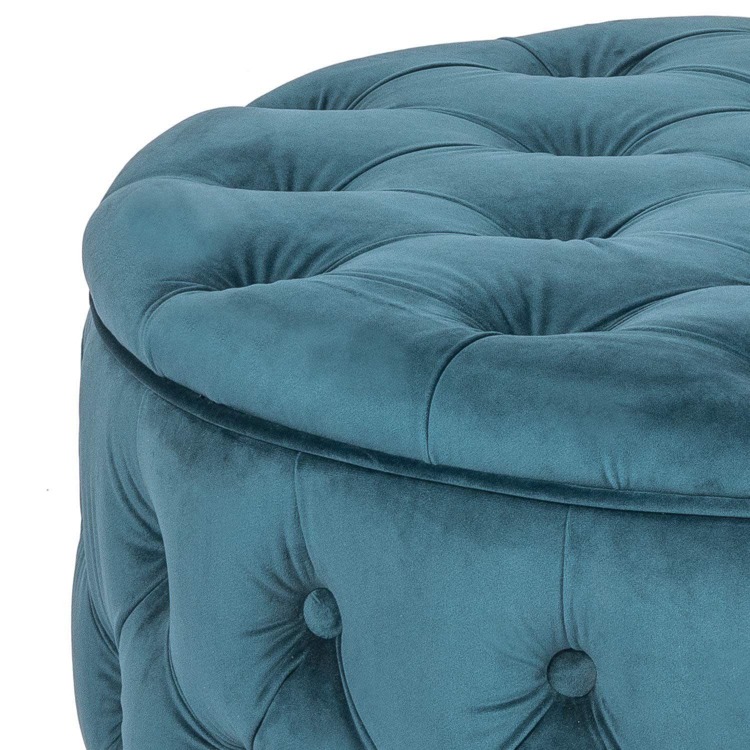 Amram Tufted Round Storage Ottoman
