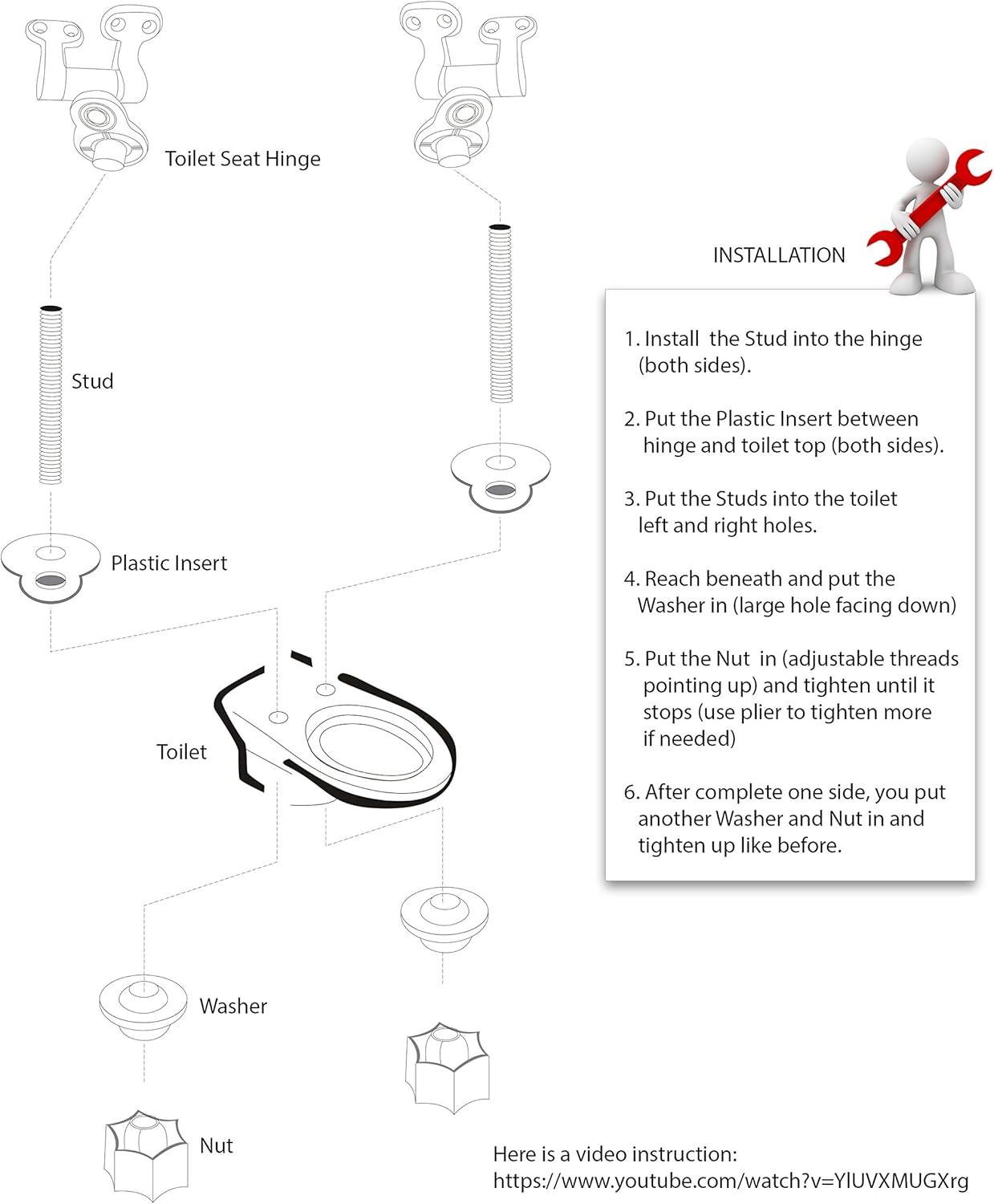 Art Of Acryl Elongated Soft Close Toilet Seat and Lid