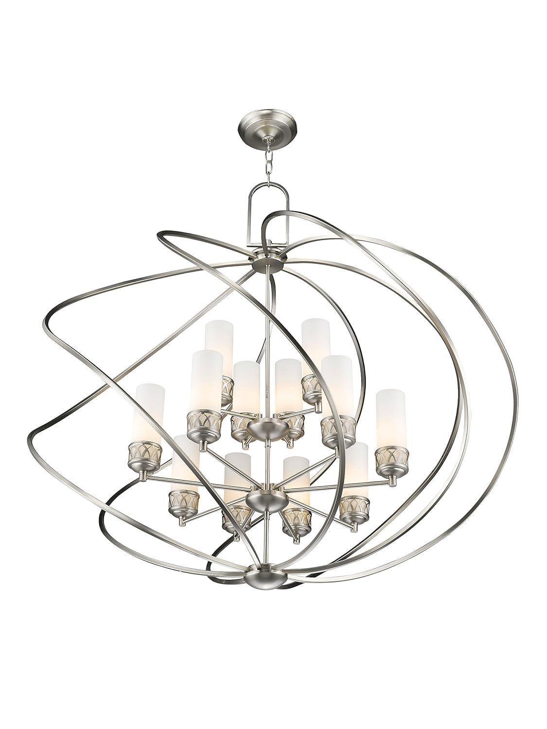 Livex Lighting Westfield Foyer Chandelier in Brushed Nickel