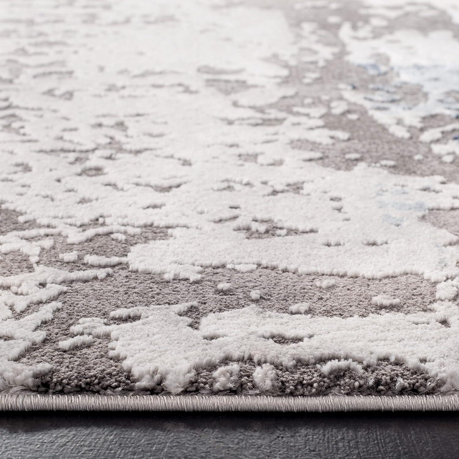 Craft CFT820 Loomed Indoor Area Rug - Grey/Blue - 4'x4' - Safavieh
