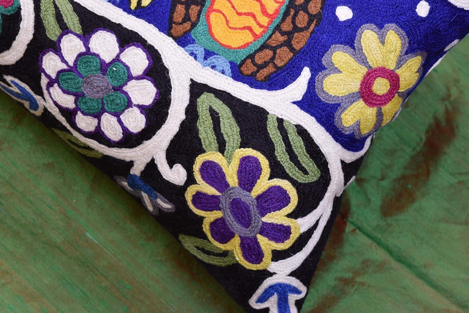 Lumbar Hundertwasser Throw Pillow Cover Biomorph Abstract Pillowcase Modern Couch Cushion Farmhouse Chair Pillowsham Outdoor Chair Cushions Handmade Wool Size 14x20