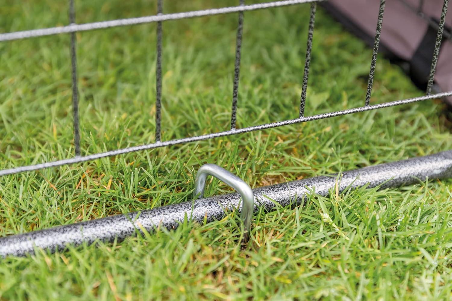 TRIXIE TRIXIE Deluxe Kennel Heavy Duty Steel Ground Stakes, Twist, 3 pc (Set of 3)