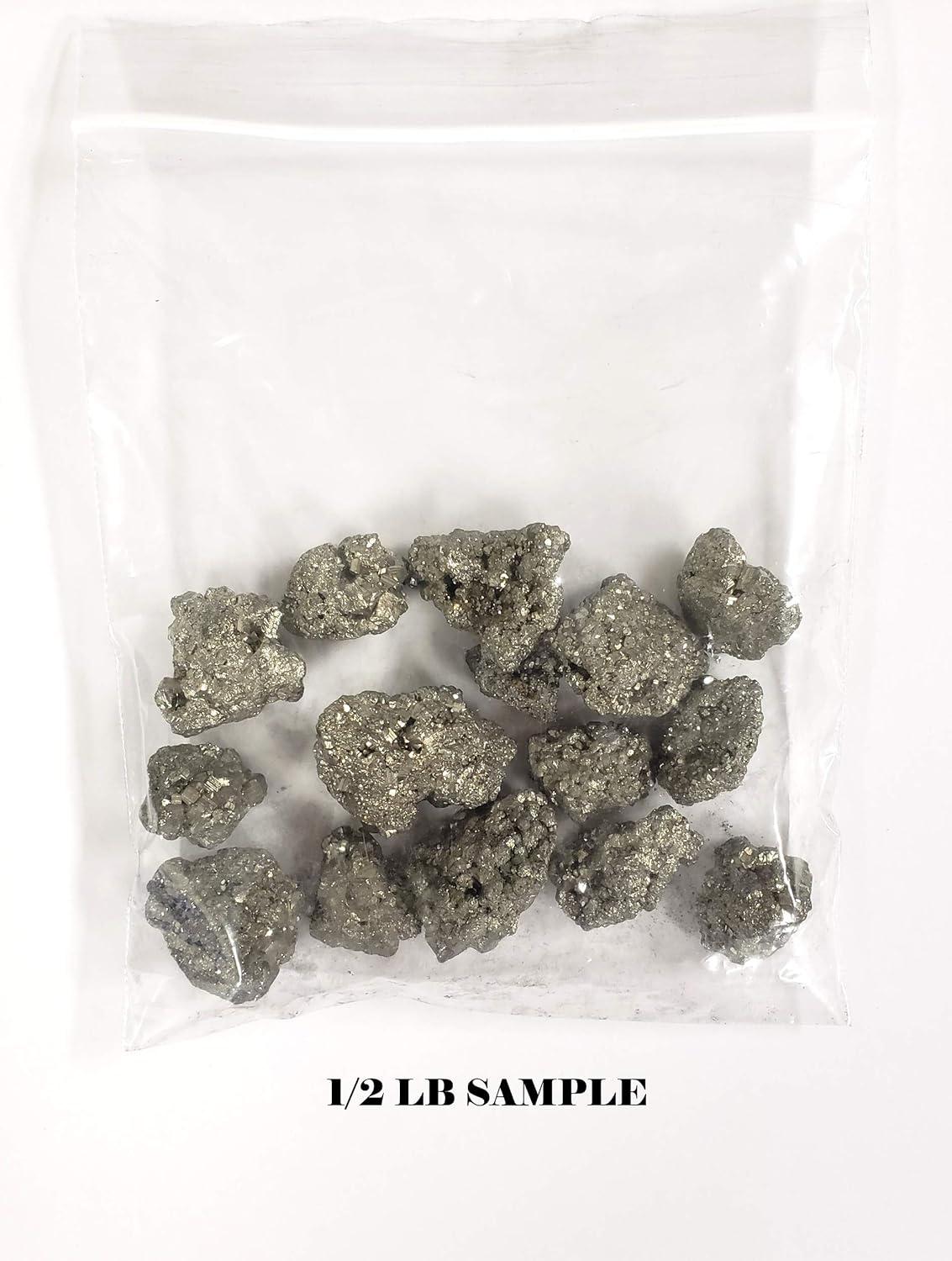 Pyrite Crystal Stone - Small Chunks Iron Pyrite Fool's Gold - Bulk Raw Natural Crystal Rough Stones
