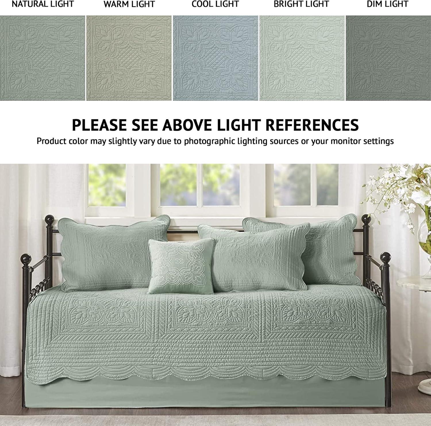Madison Park Tuscany 6 Piece Reversible Scalloped Edge Daybed Cover Set