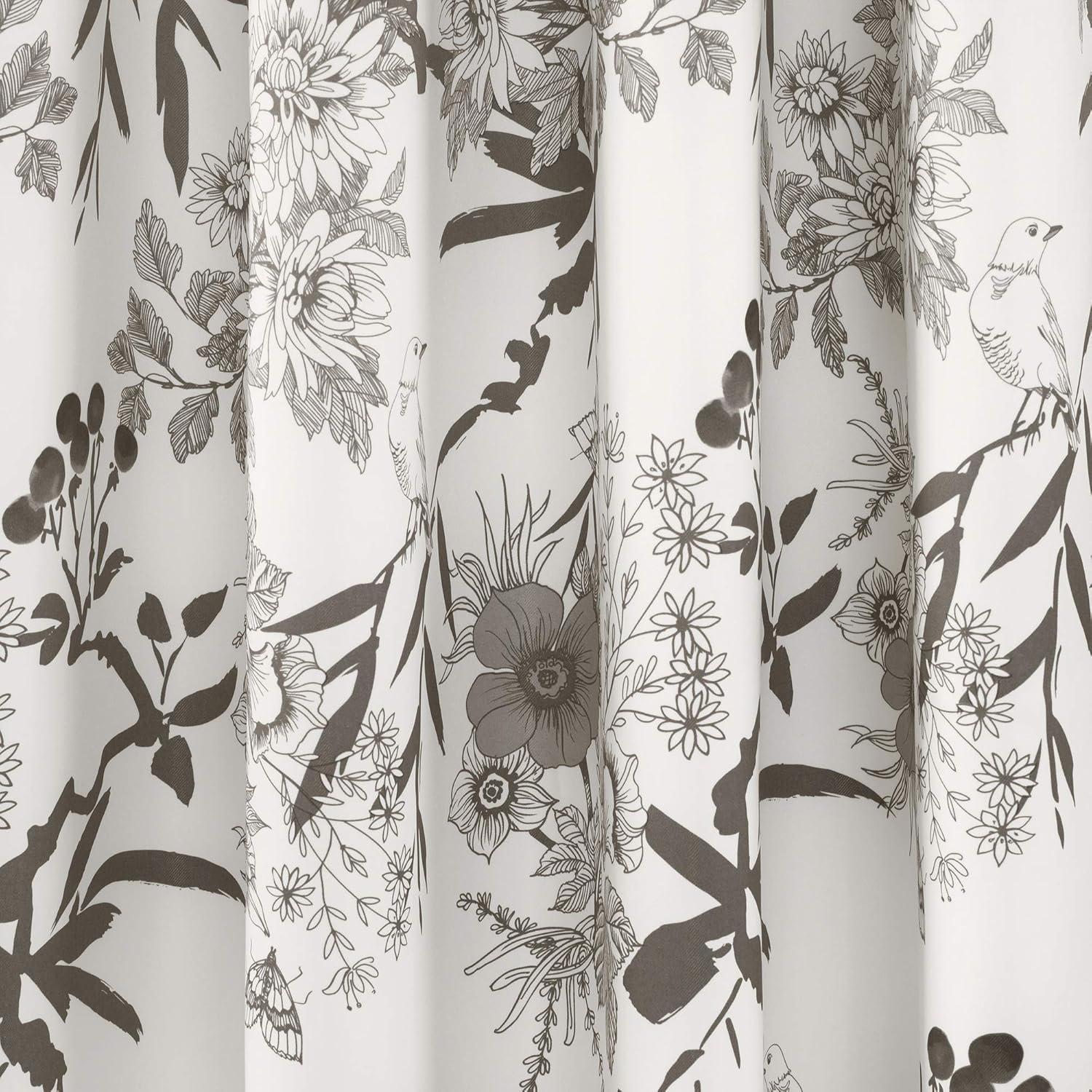 Lush Decor Botanical Garden Floral Tailored 52'' W Window Valance