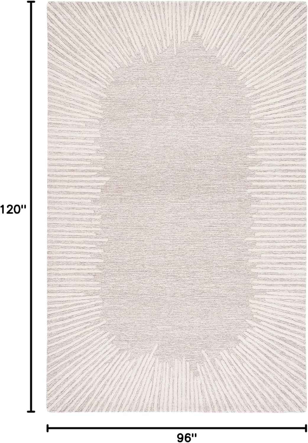 Abstract ABT478 Hand Tufted Area Rug - Blue/Ivory - 8'x10' - Safavieh .