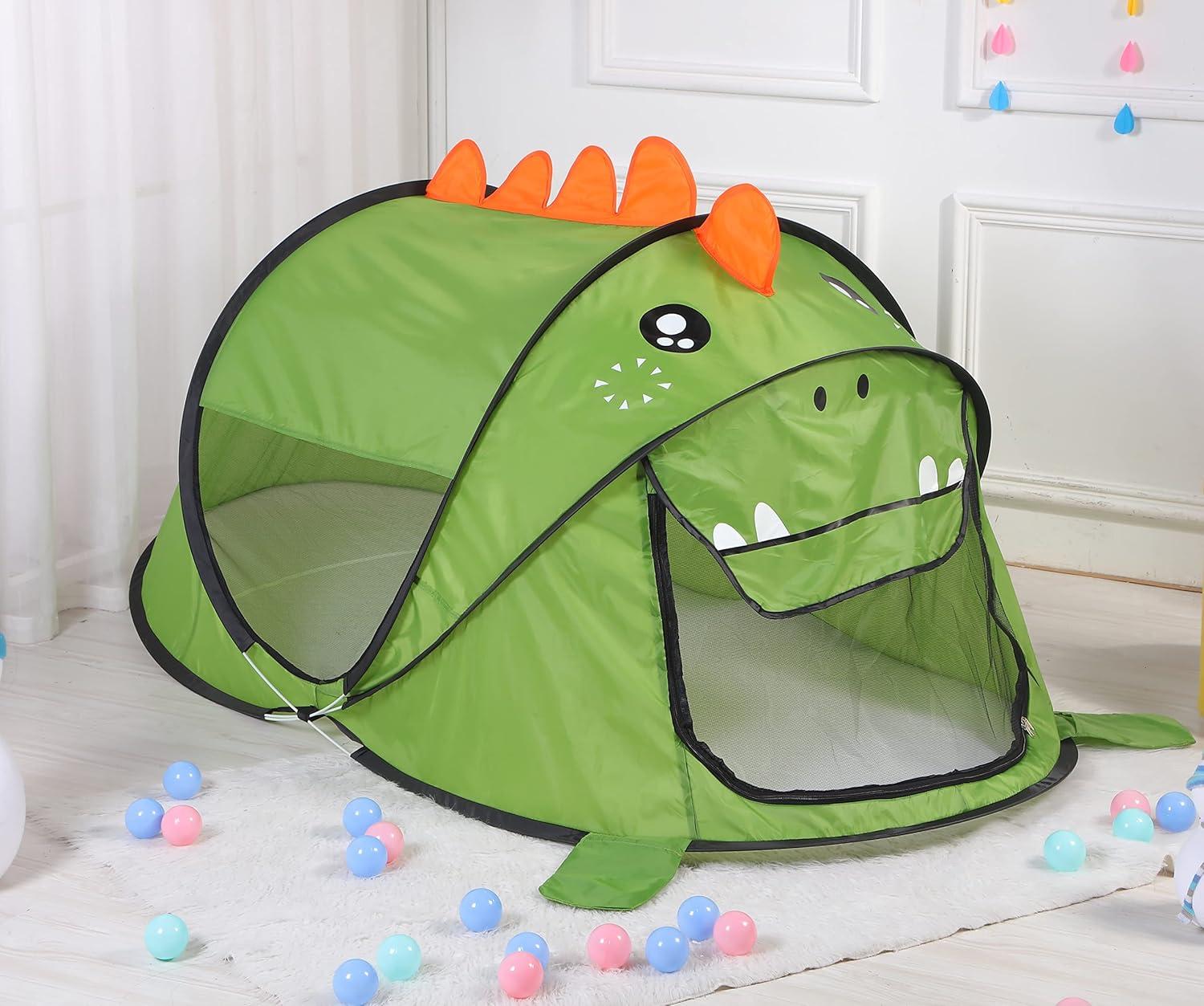 Kids Play Tents – Collapsible Tent for Boys Girls Gift - Large Foldable Playhouse Indoor/Outdoor Fun - Pop up Tent Toys for Age 1 and up Child Birthdays Presents (Shark)
