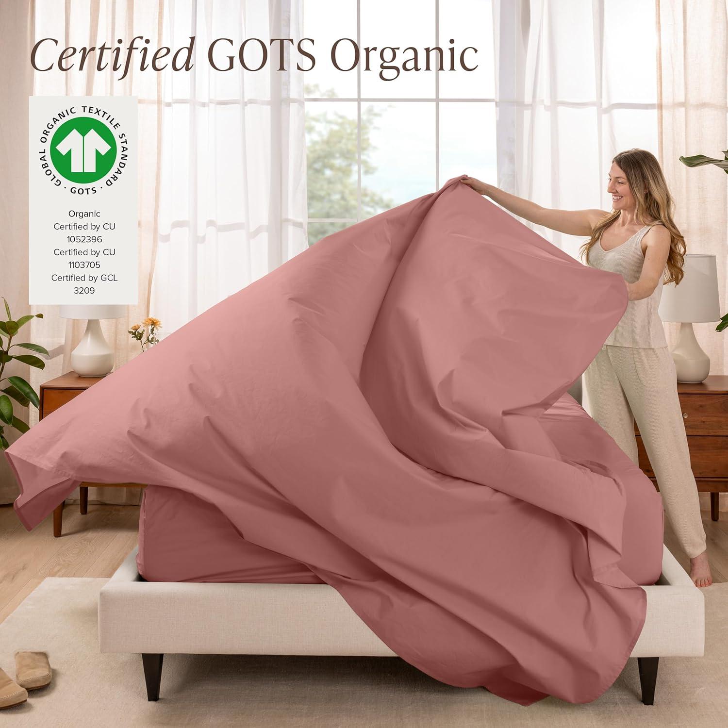 Bare Home 100% Cotton Percale Sheet Set