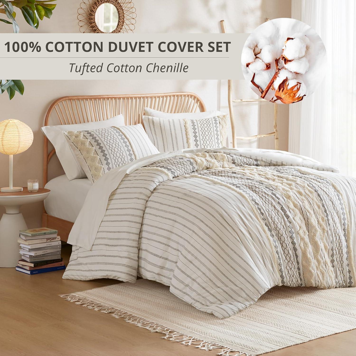 INK+IVY Imani Cotton Printed Duvet Cover Set