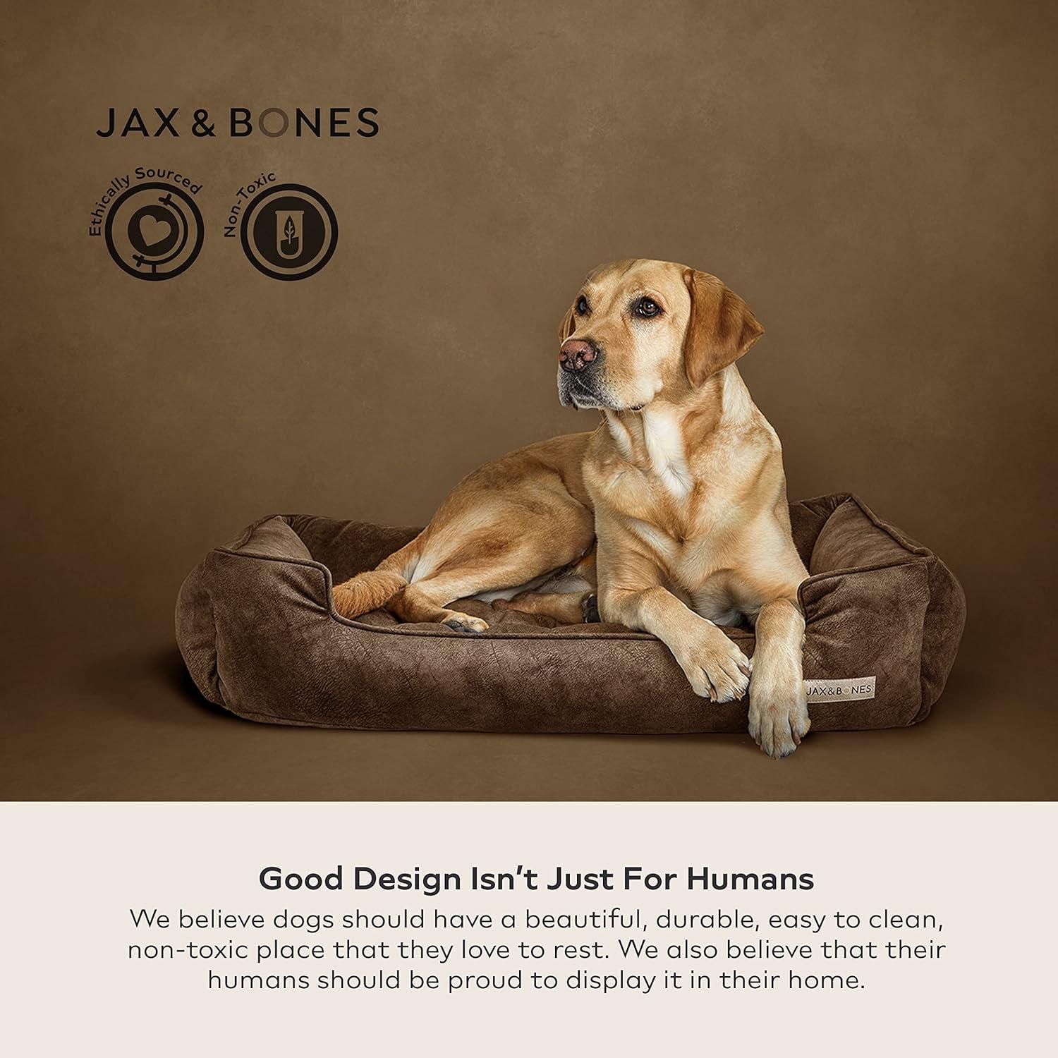 Jax & Bones Striped Polyester Pet Bed