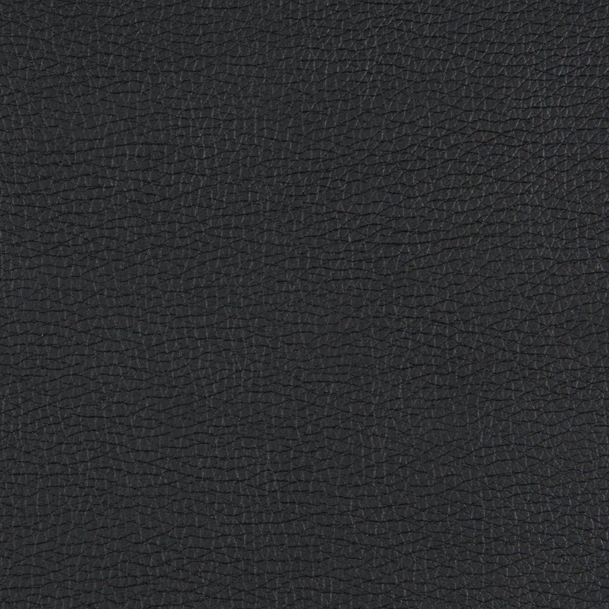 Modern Pacific Black Faux Leather Sofa with Silver Finish Legs