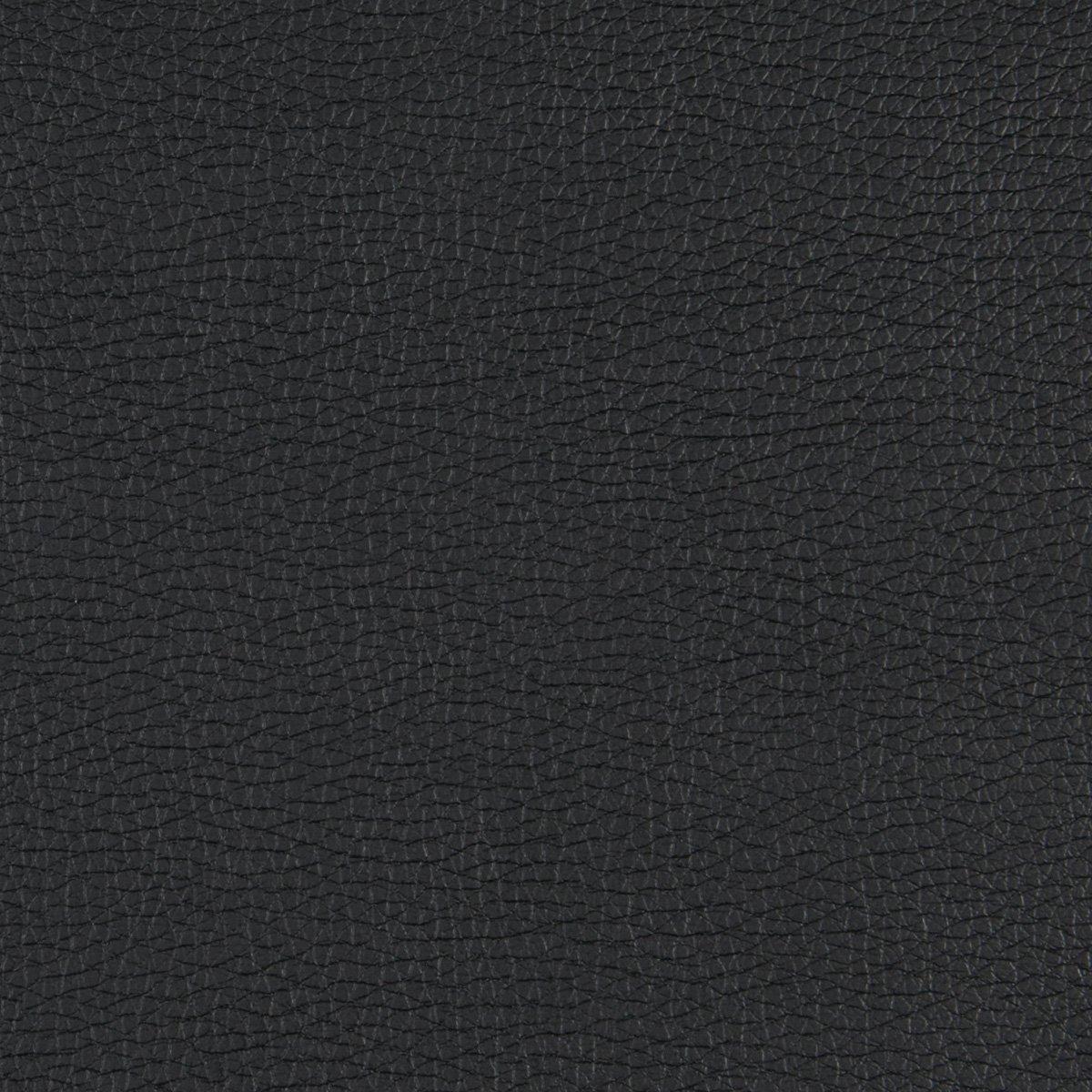 Modern Pacific Black Faux Leather Sofa with Silver Finish Legs