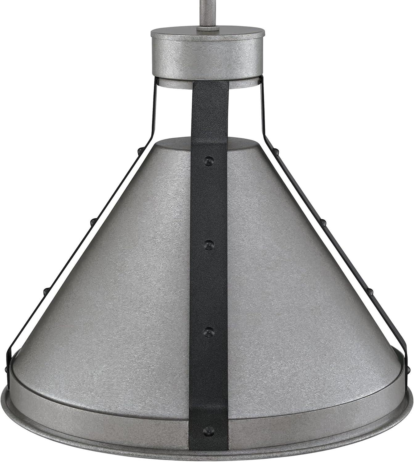 Pennsauken Industrial Steel Pendant Light with Iron Accents