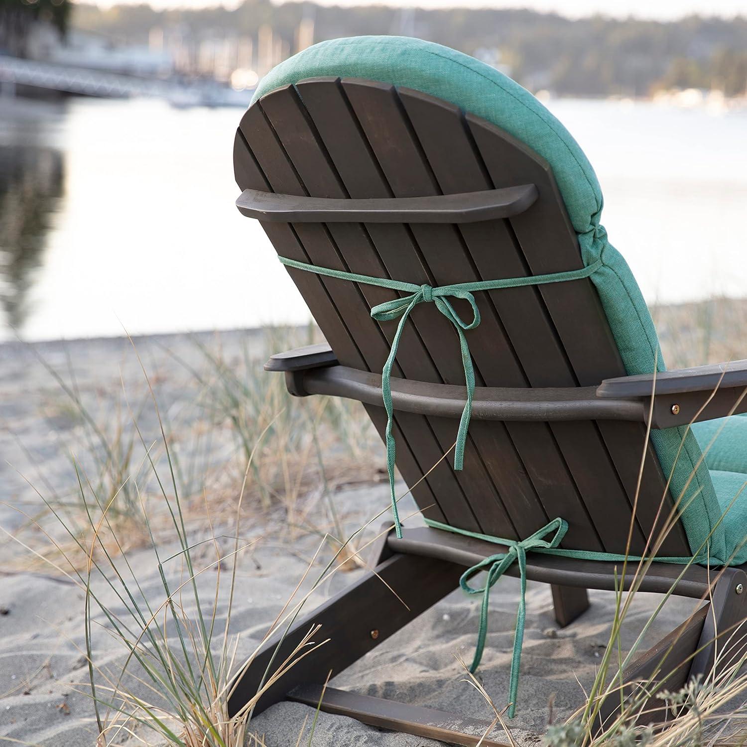 Arden Selections Oceantex Outdoor Rocking Chair or Adirondack Cushion, 21.5 x 19, Water Repellent, Fade Resistant 19 x 21.5, Seafoam Green