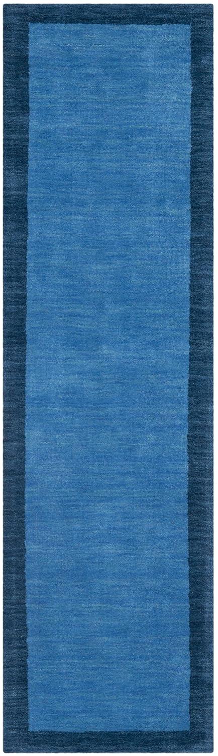 Himalaya HIM580 Hand Loomed Runner Rug - Light Blue/Dark Blue - 2'3"x12' - Safavieh.