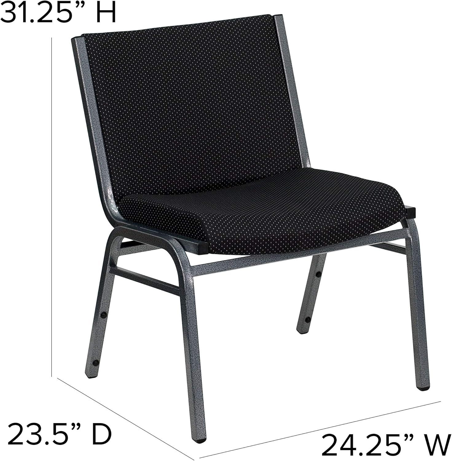 Flash Furniture Divine Multipurpose Big & Tall 1000 lb. Rated Stacking Guest Chairs for Business or Home Use (Set of 2)