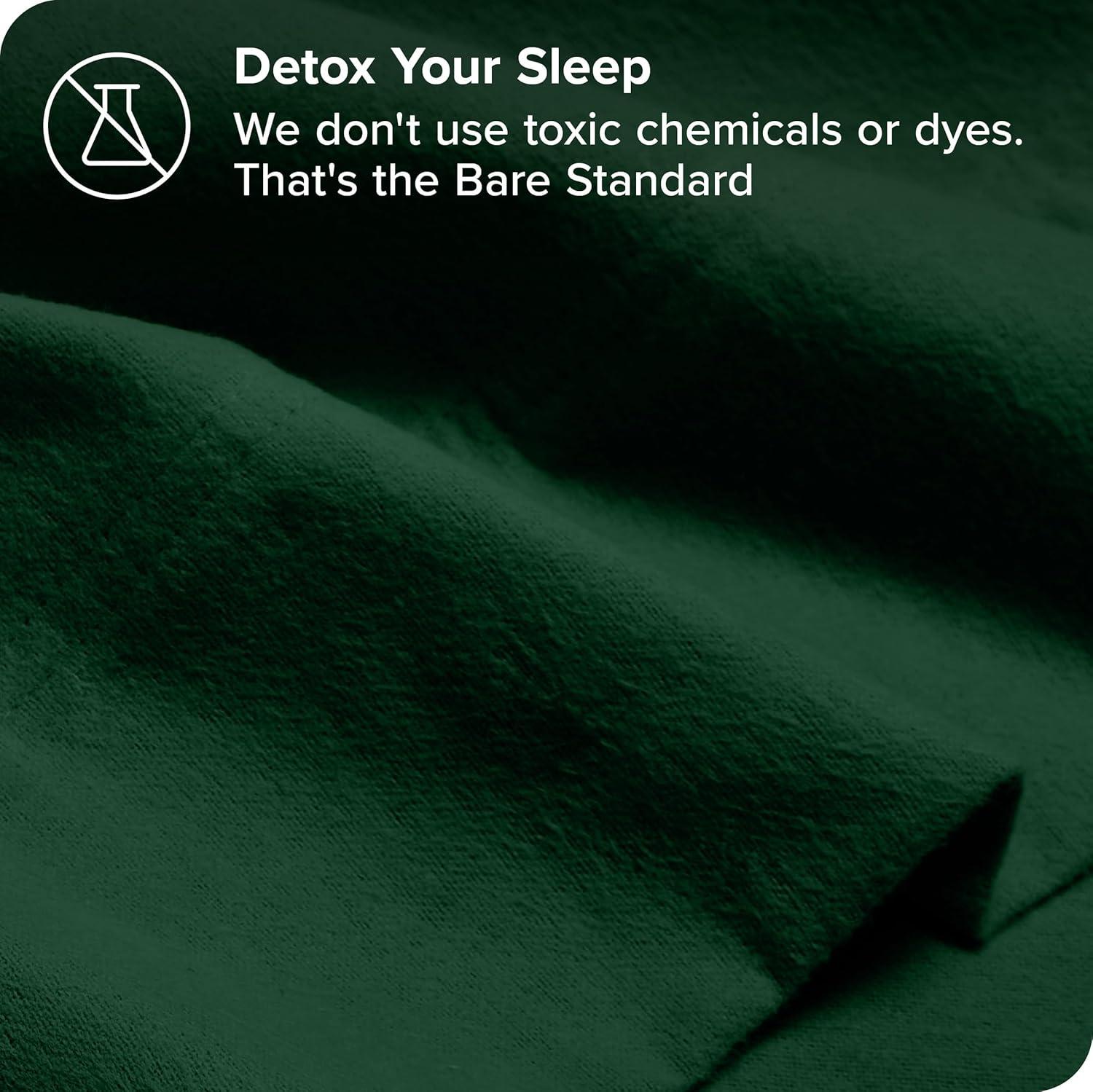 Bare Home Organic 100% Cotton Flannel Sheet Set