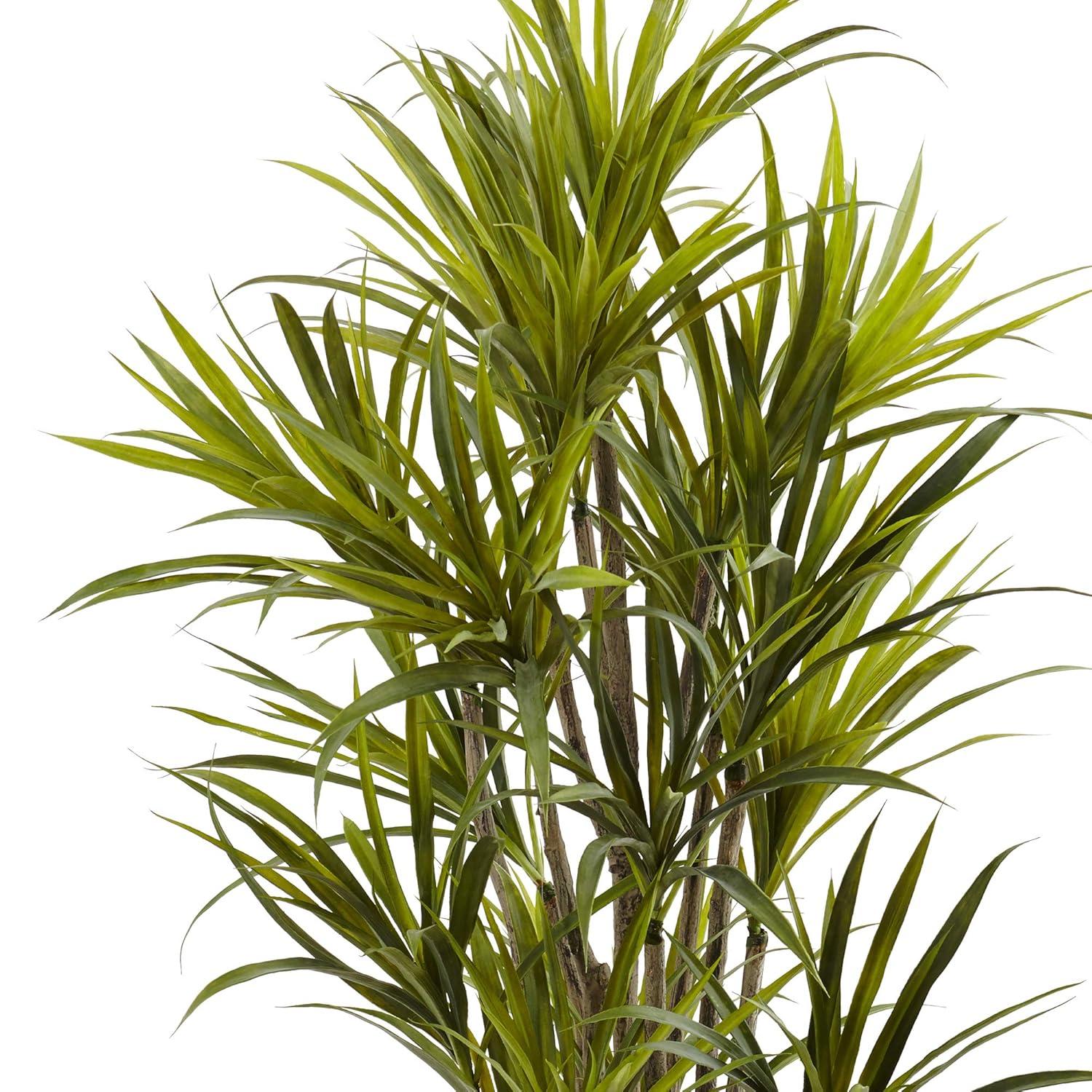 Nearly Natural, Dracaena Silk Tree - (5"): Lush Foliage, Indoor Decor, No Maintenance Required