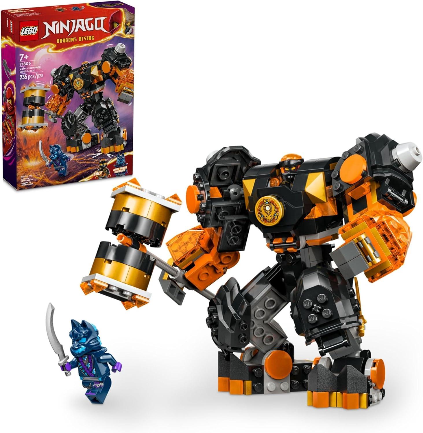 LEGO NINJAGO Cole's Elemental Earth Mech Ninja Toy 71806