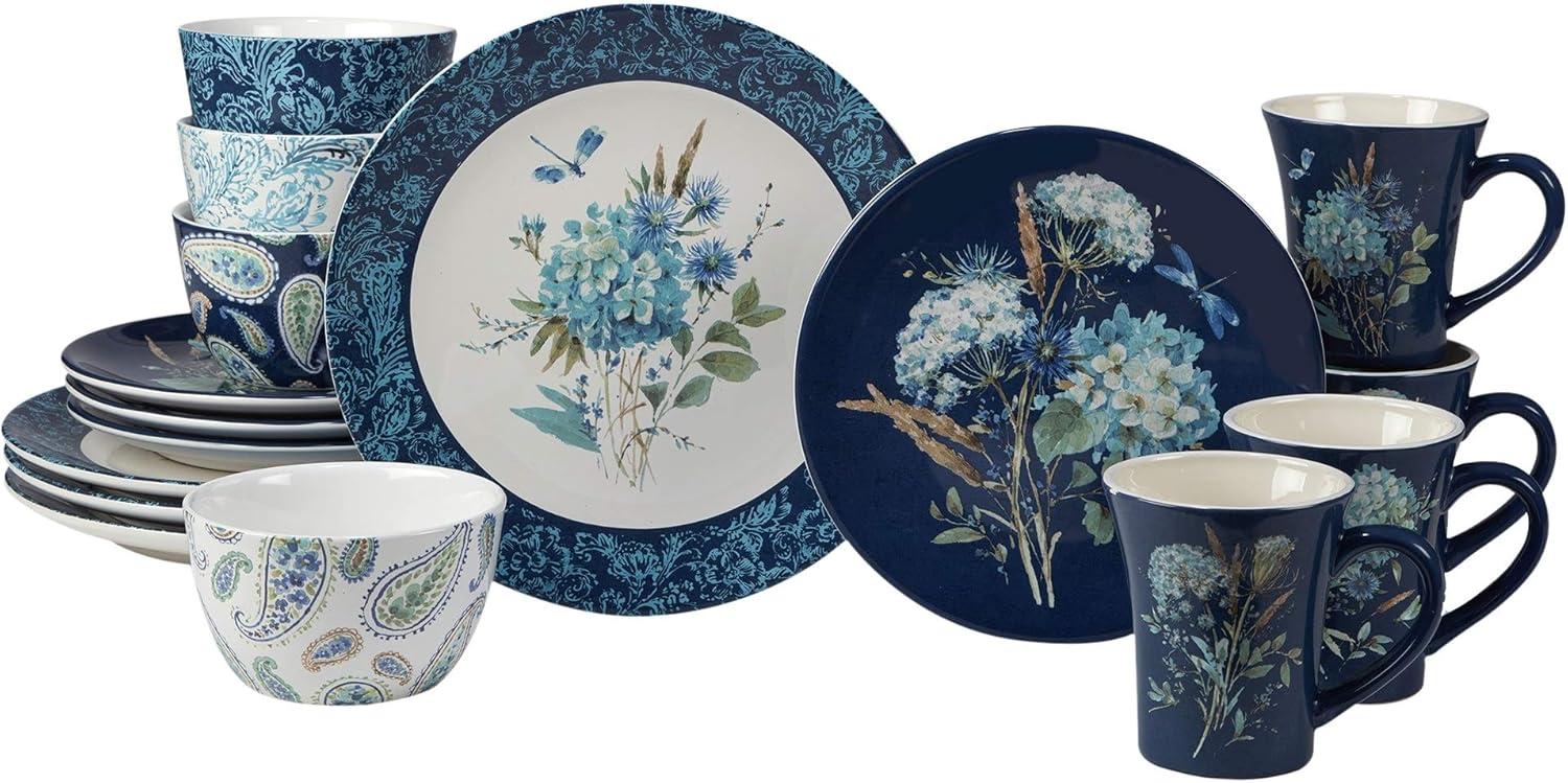 Certified International Bohemian Blue 16Pc Dinnerware Set