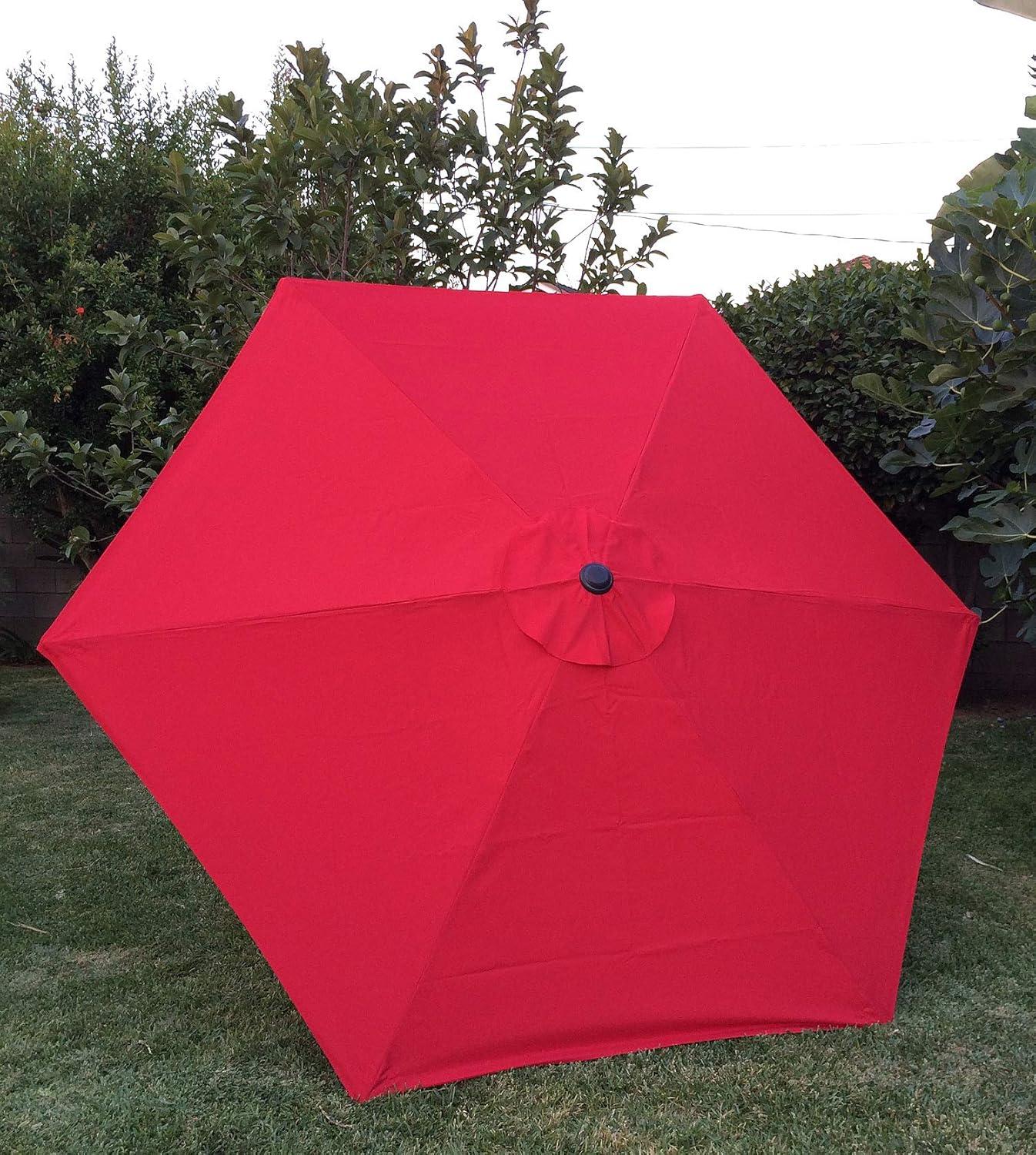 Arlmont & Co. 10ft Patio Umbrella Canopy Top Cover Replacement Fits 6 Ribs (canopy Only) | Wayfair