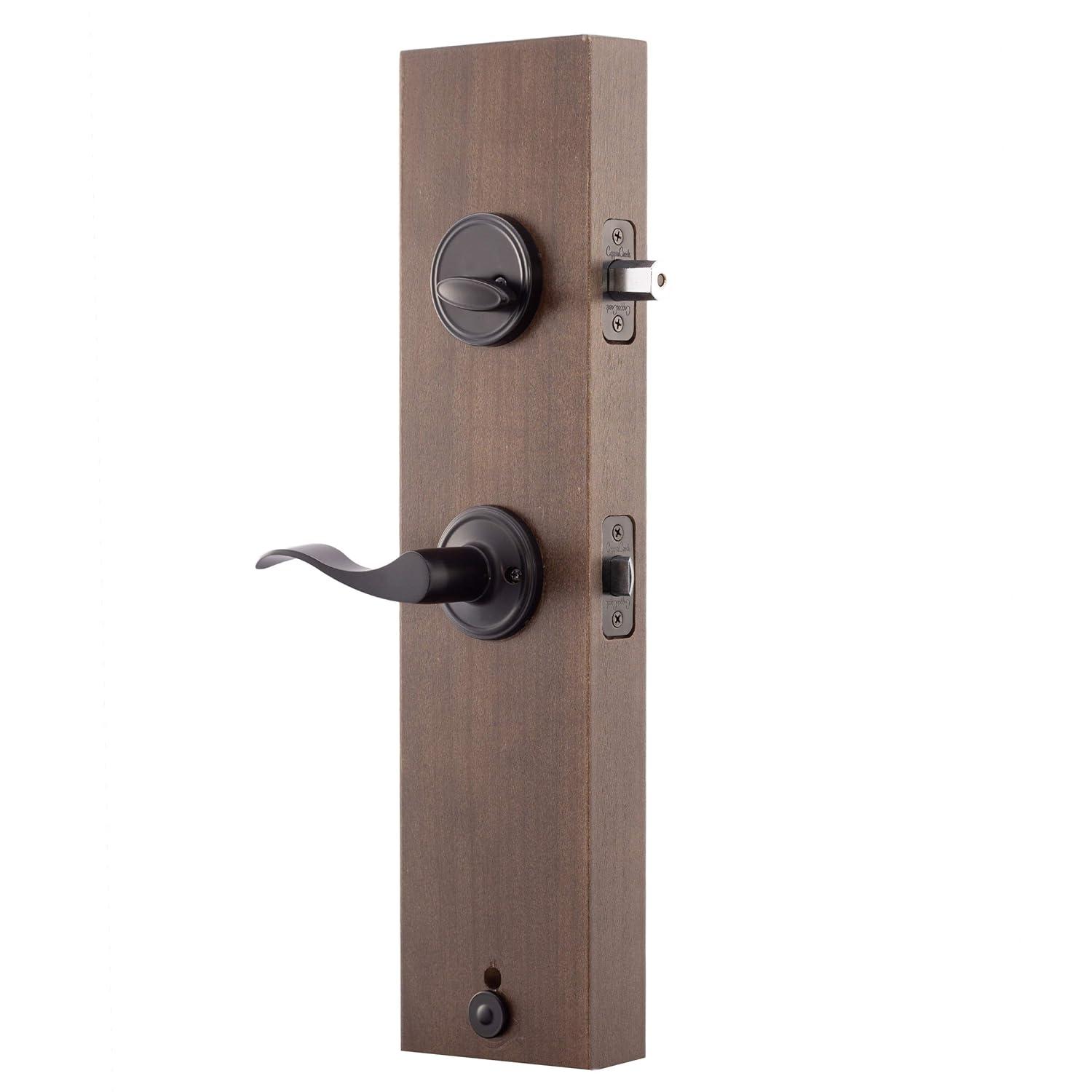 Copper Creek Copper Creek Handleset with Single Cylinder Deadbolt and Copper Creek Door Lever and Colonial Rosette