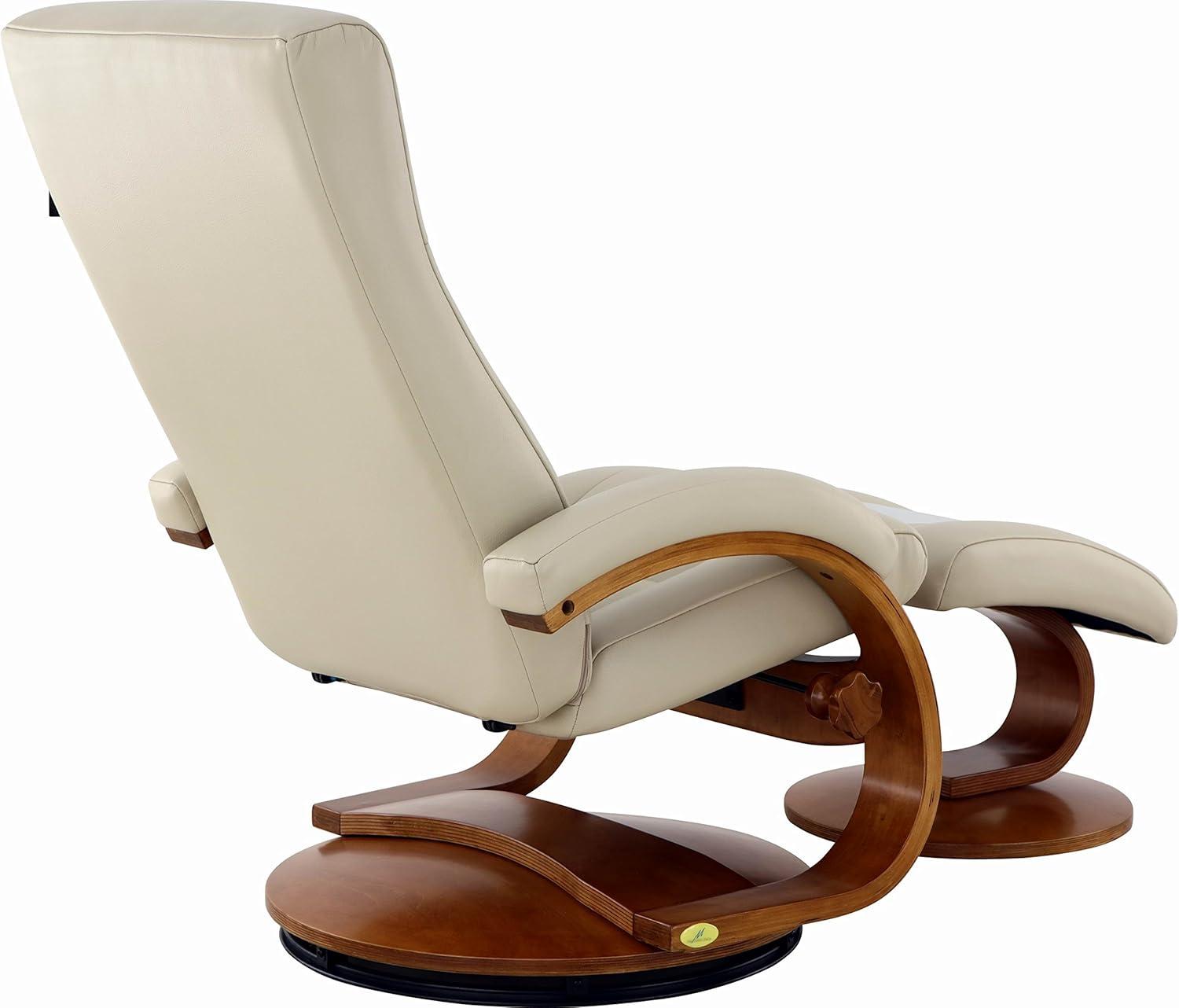 Progressive Furniture Relax-R™ Hamilton Air Leather  Recliner and Ottoman - Beige