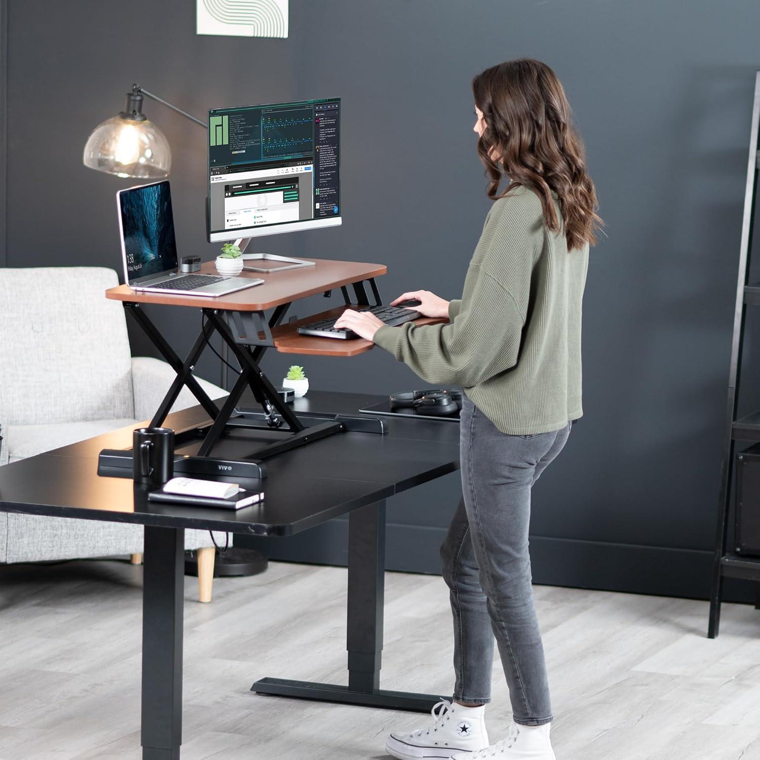 VIVO Height Adjustable Standing Desk Converter (DESK-V000K Series)