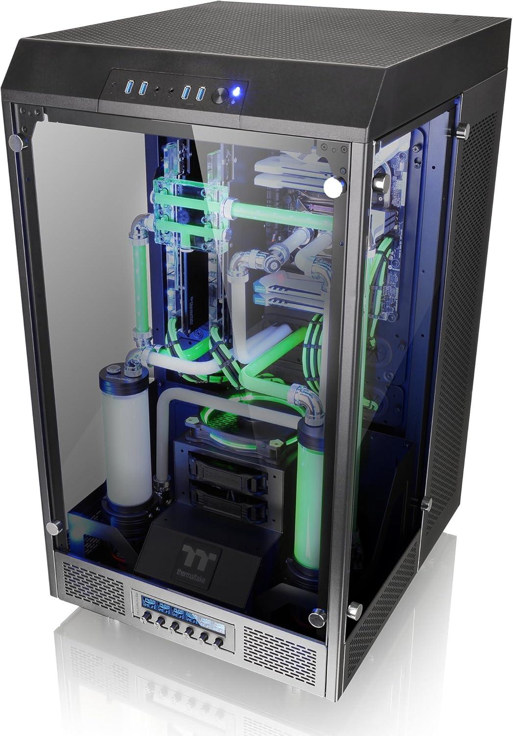 Thermaltake Black Tempered Glass E-ATX Full Tower Gaming Case