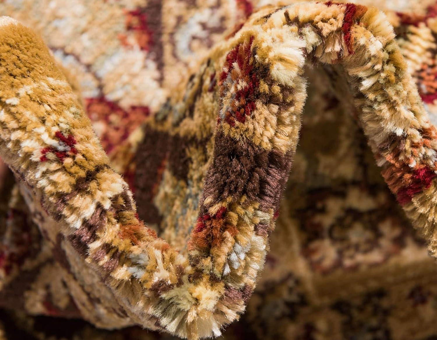 Unique Loom 3' 3 x 5' 3 Tan Voyage Asheville Area Rug