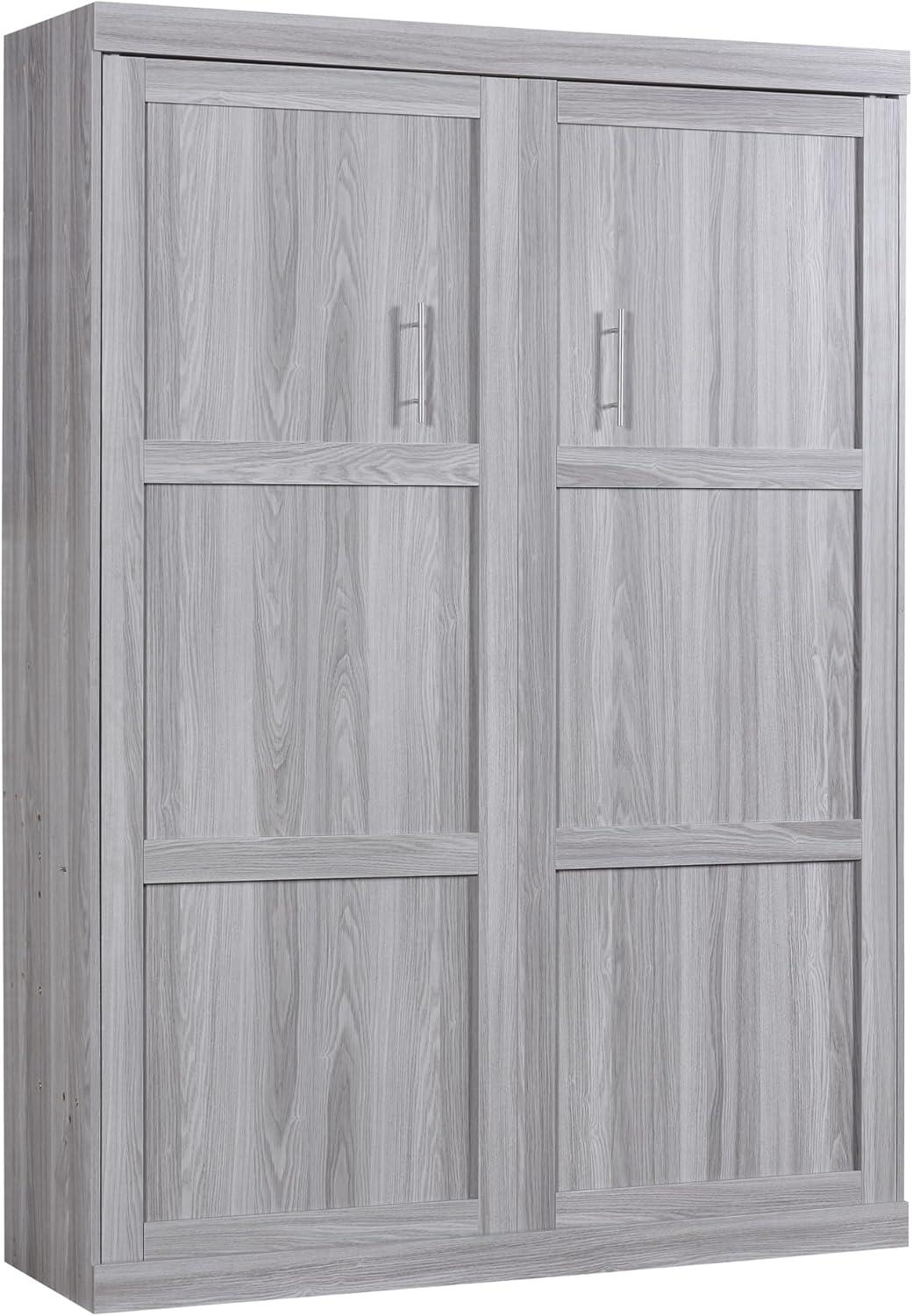 Harper & Bright Designs Full Size Murphy Bed, can be Folded into a Cabinet, Full Murphy Cabinet Bed, Gray