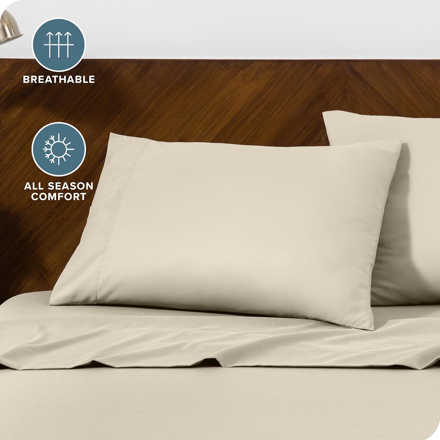 Bare Home Microfiber Pillowcase Set Envelope Closure