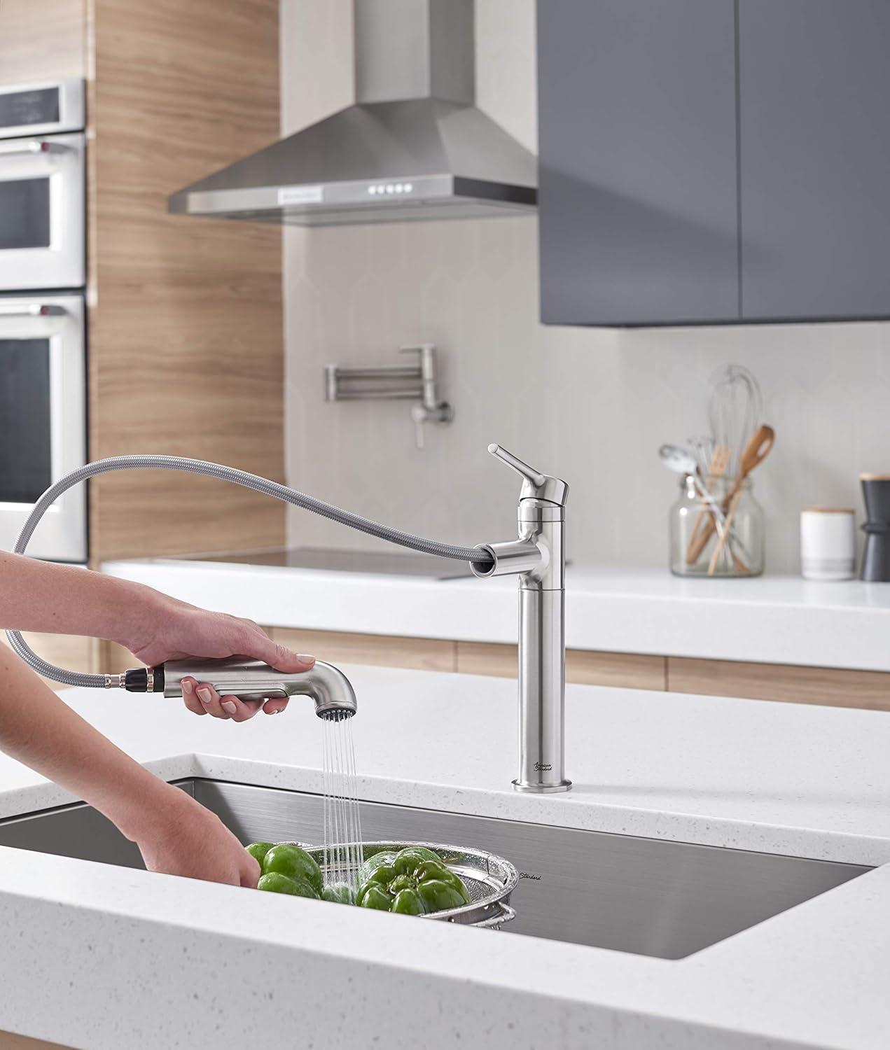 Stainless Steel Pull-Out Spray Kitchen Faucet