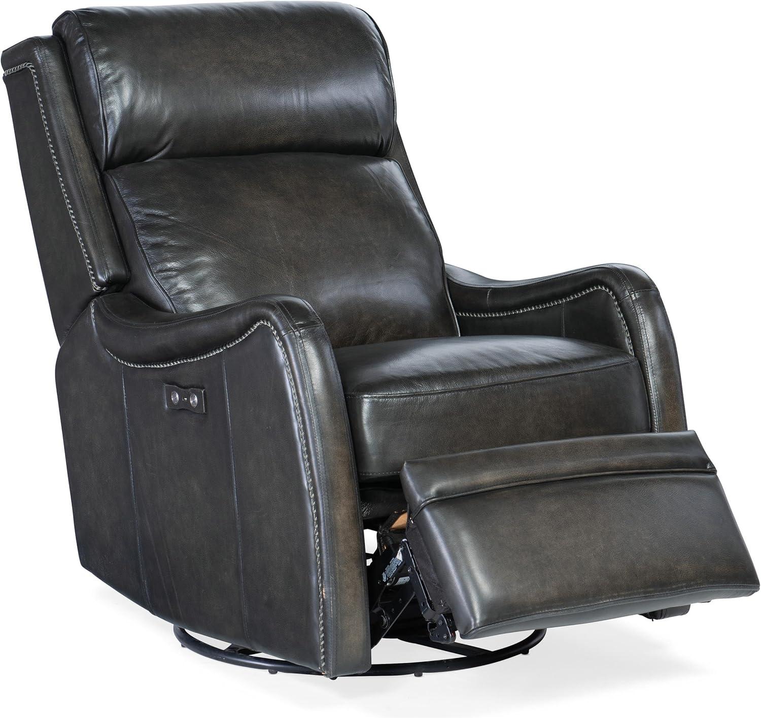 RC Leather Swivel Power Recliner