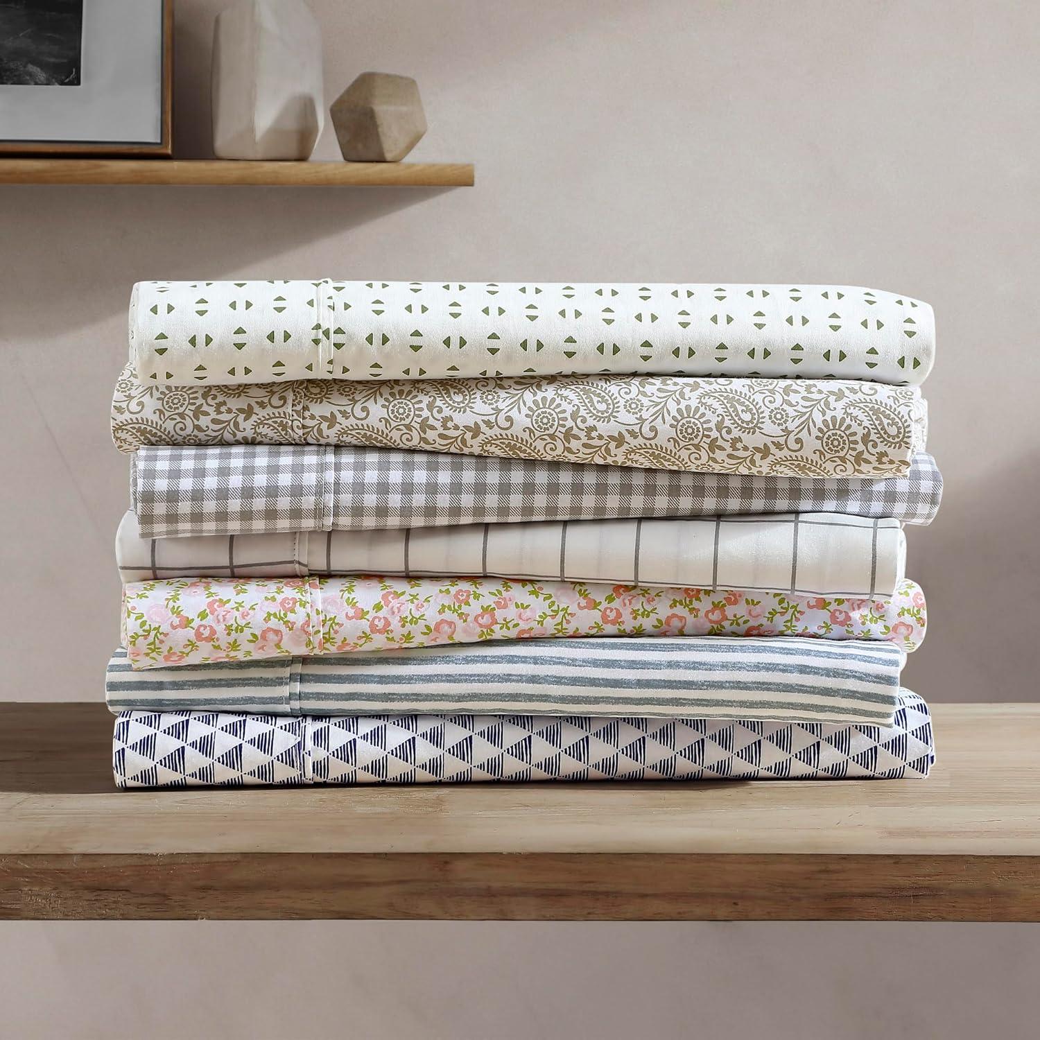 Brielle Home Printed Cotton Sateen Sheets Collection