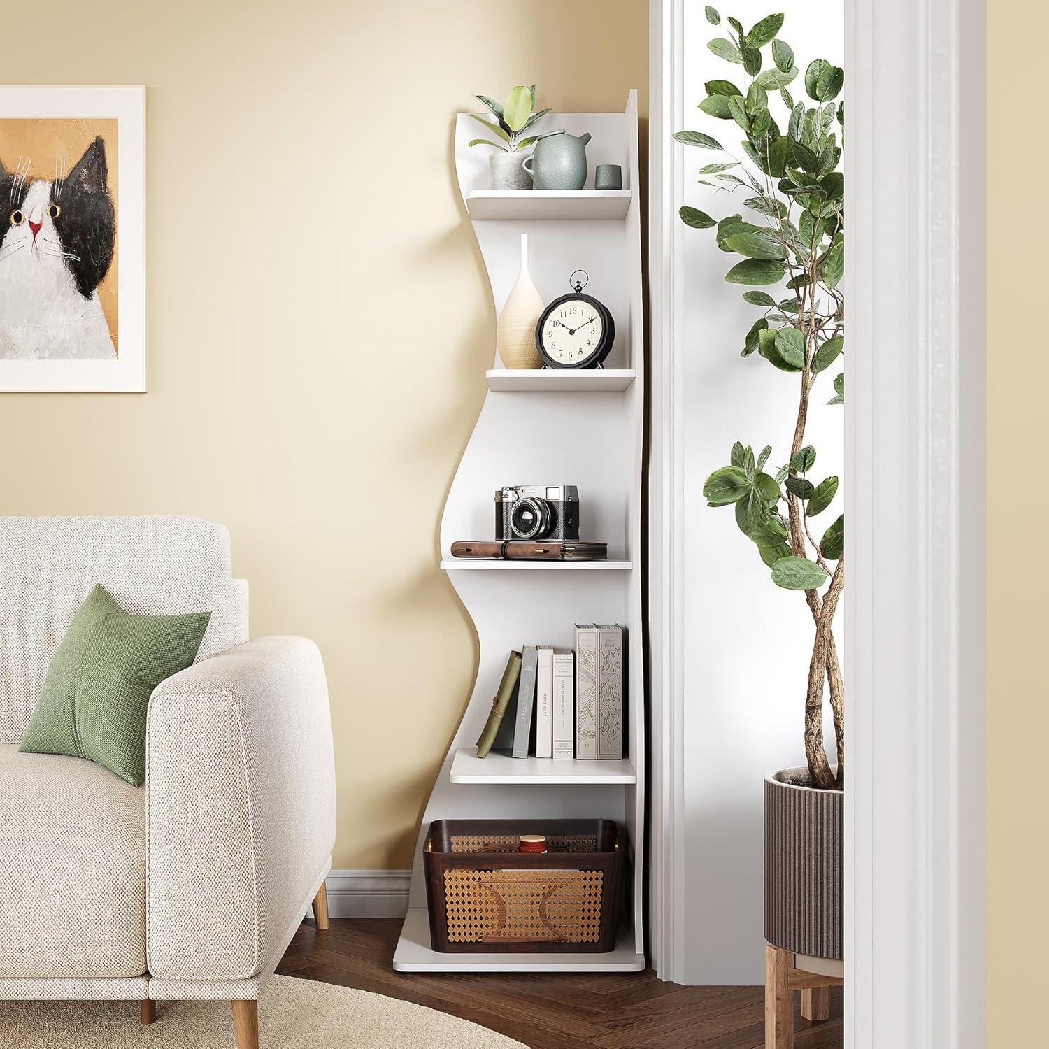 Millwood Pines Arhab Corner Bookcase