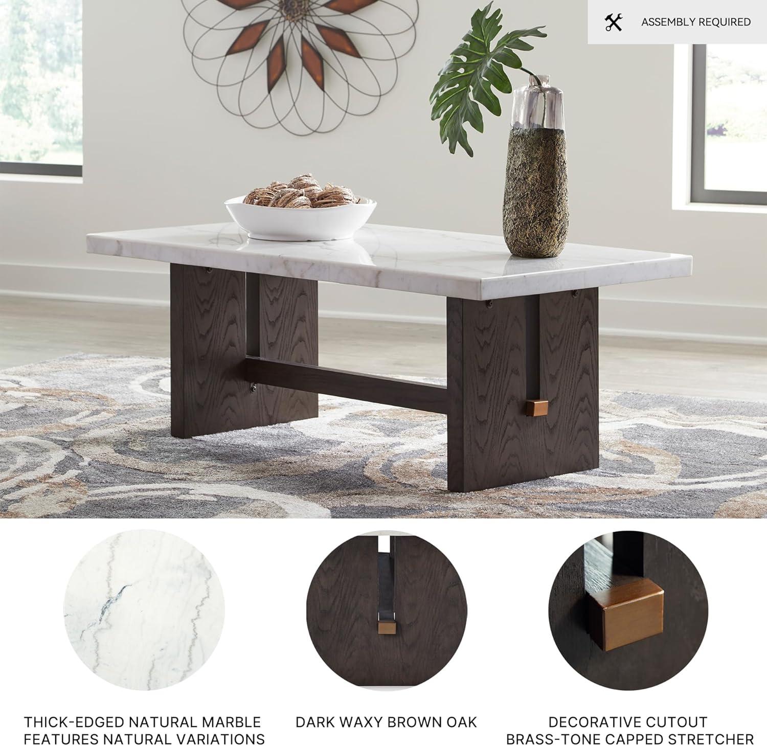 Lark Manor™ Cuzzocrea Marble Top Single Coffee Table