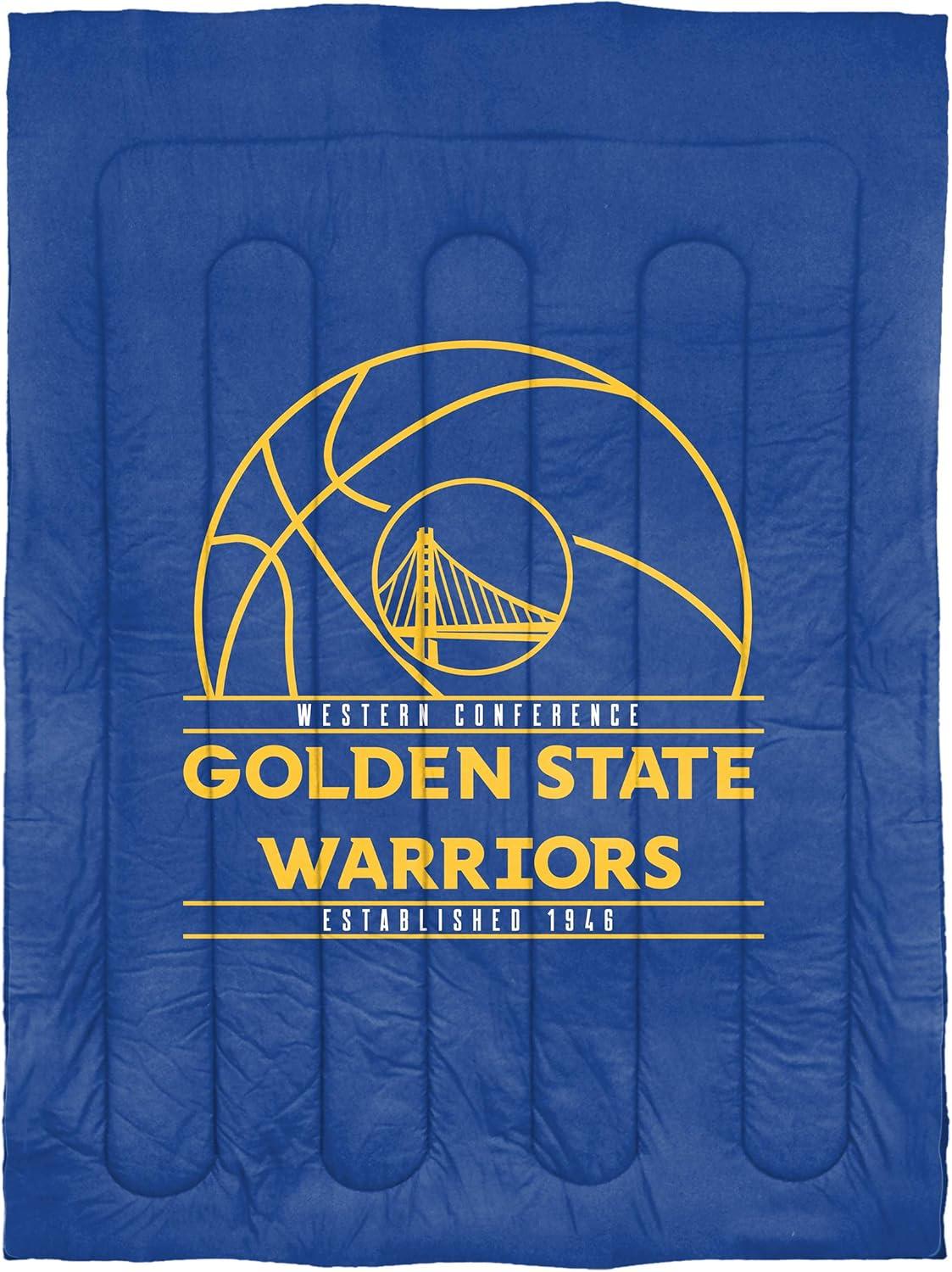 Golden State Warriors "Reverse Slam" Full/Queen Comforter & Shams Set