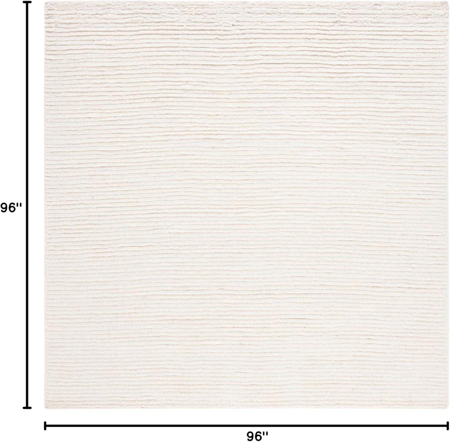 SAFAVIEH Casablanca Blake Distressed Area Rug, Ivory, 8' x 8' Square