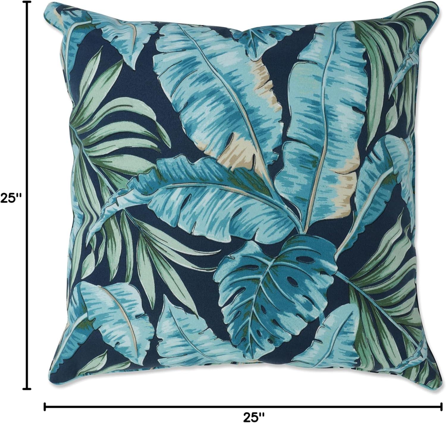 Tortola Midnight Blue 25" Outdoor/Indoor Floor Pillow