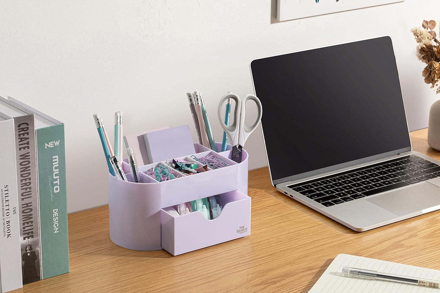 Acrylic Desk Organizer for Office Supplies and Desk Accessories Pen Holder