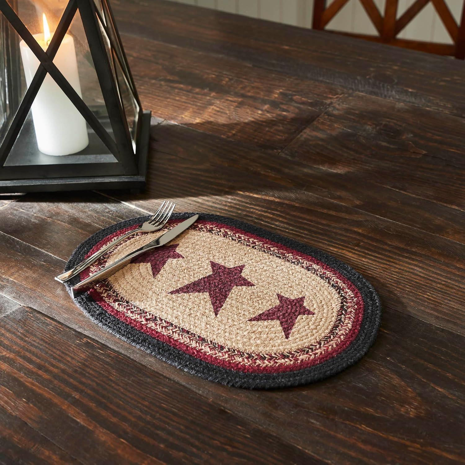 VHC Brands Connell Geometric Oval Placemat