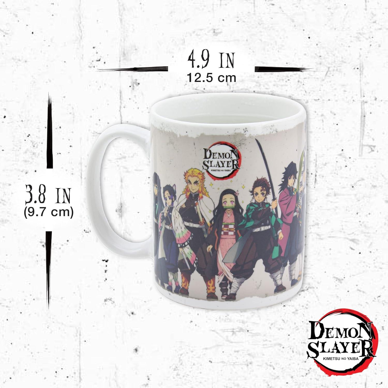 Black Ceramic Demon Slayer Heat Change Mug, 300ml