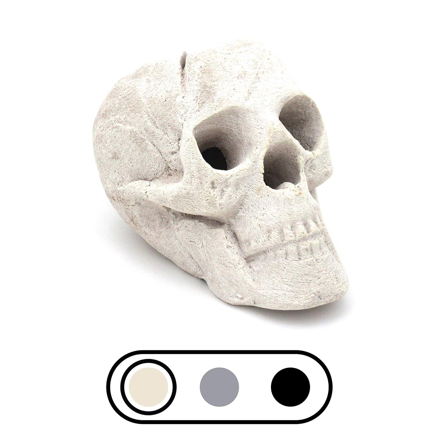 Kepooman Halloween Decorations,Halloween Fire Pit Skull Halloween Decoration-Beige