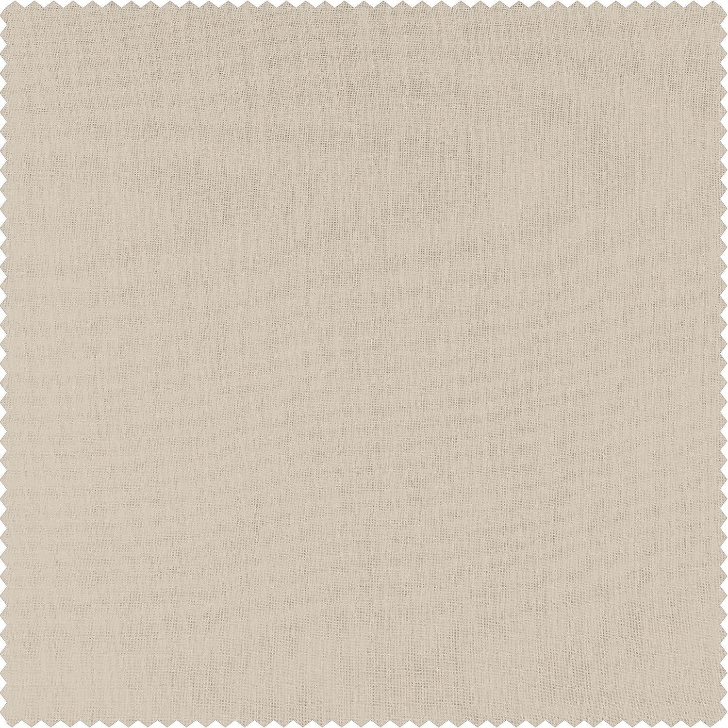 Cotton Seed Solid Faux Linen Sheer Curtain (1 Panel), Cotton Seed, 50W X 108L