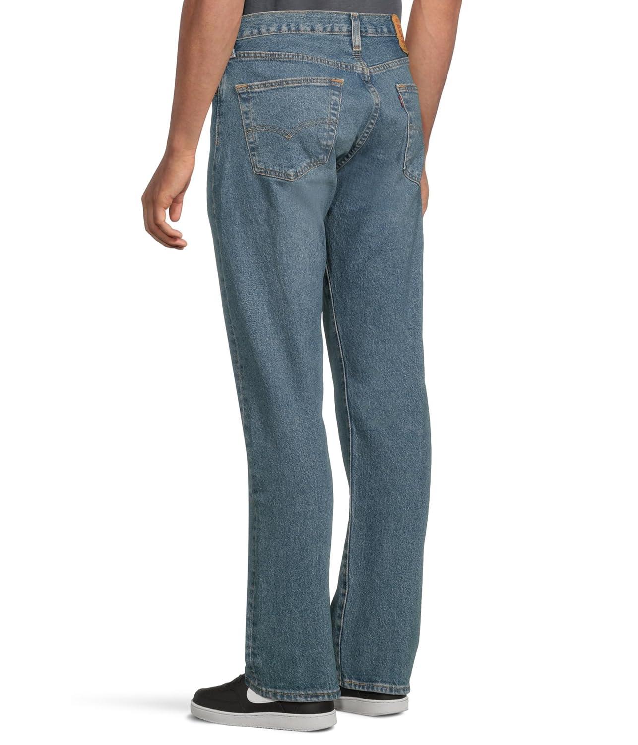 Light Blue High Rise Cotton Denim Straight Leg Jeans